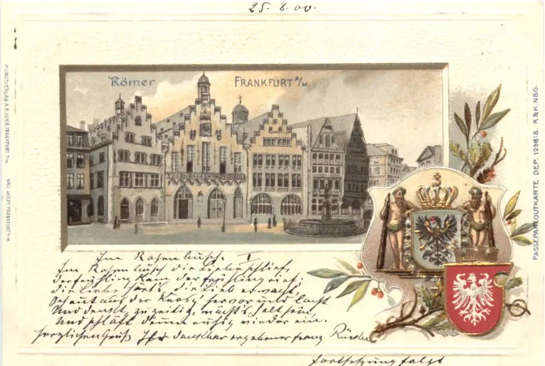 Frankfurt - Römer - Litho -726166