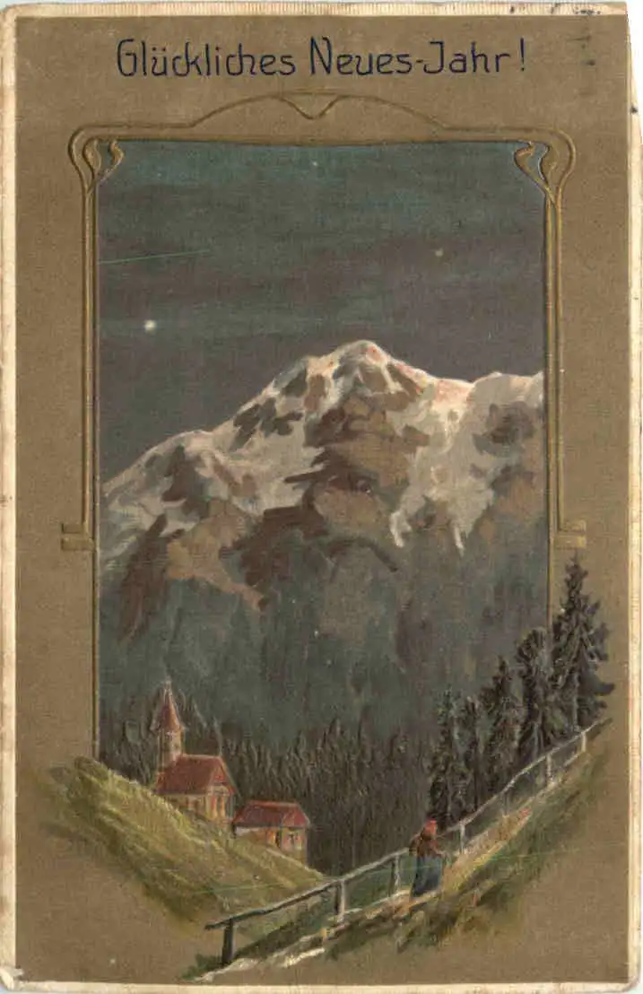 Neujahrr - Prägekarte -726062