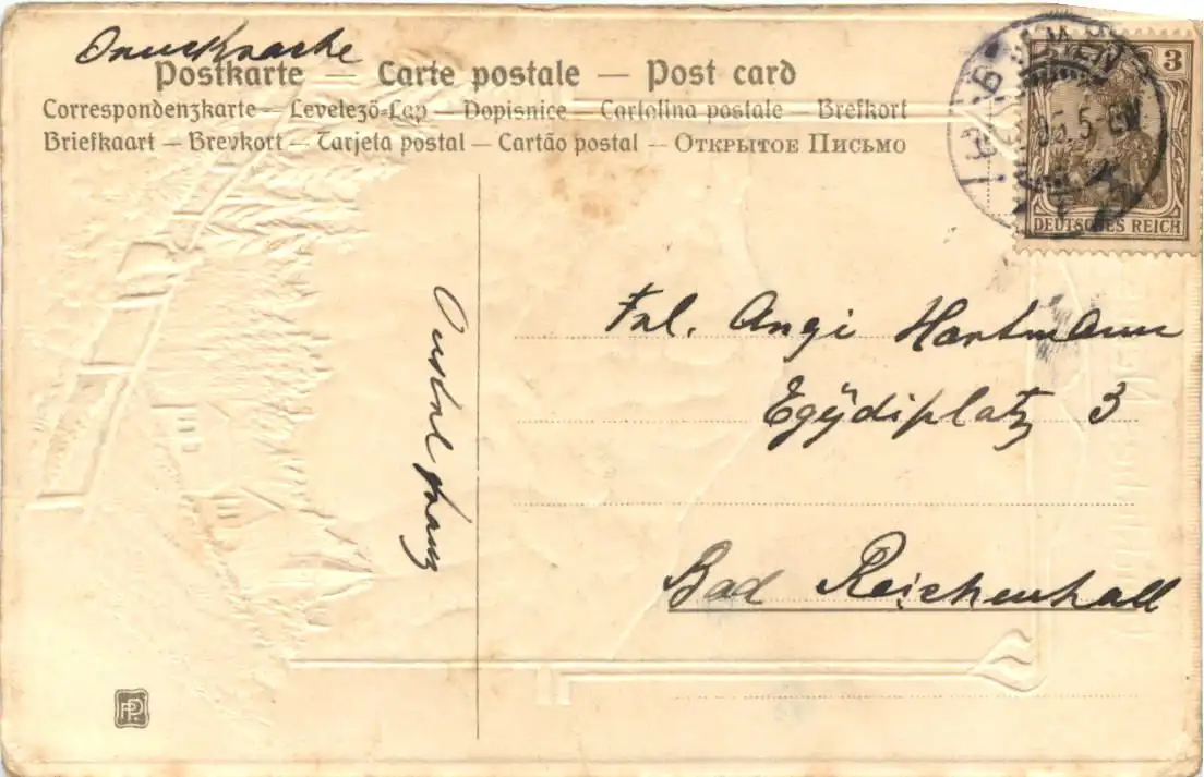 Neujahrr - Prägekarte -726062