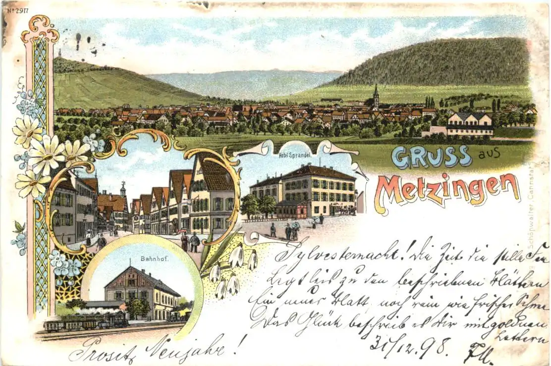 Gruss aus Metzingen - Litho -726082