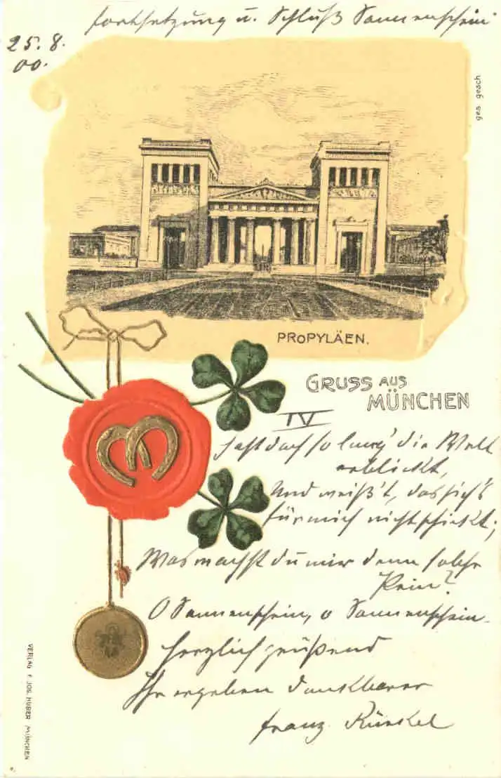 Gruss aus München - Litho Prägekarte -726098