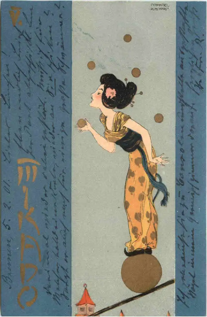 Künstler Ak Raphael Kirchner - Mikado -726216