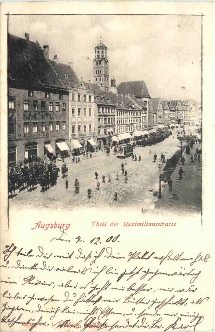 Augsburg - Theil des Maximilianstrasse -726320