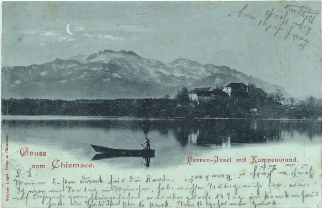 Gruss vom Chiemsee Herren Insel -726362
