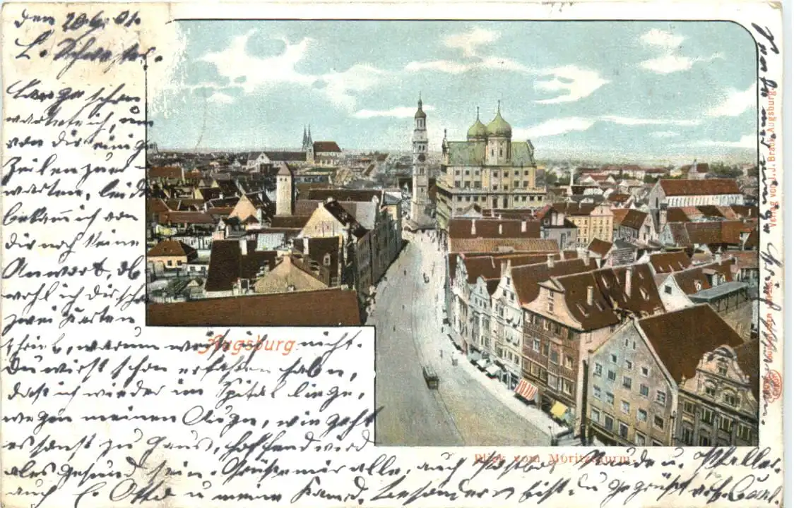 Augsburg - Blick vom Moritzturm -726464