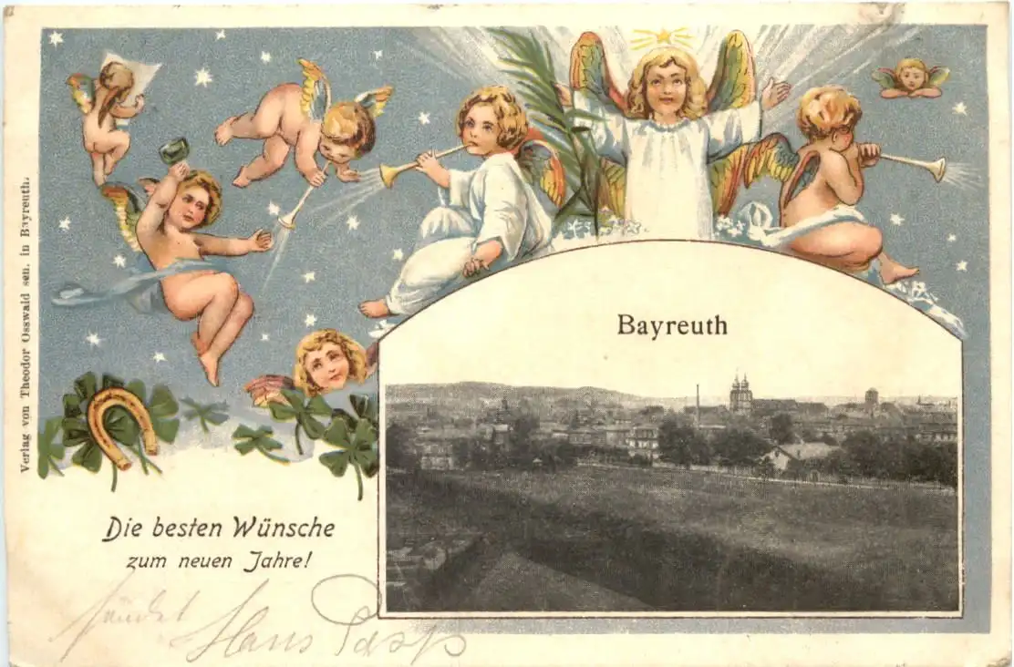 Bayreuth - Engel - Litho -726564