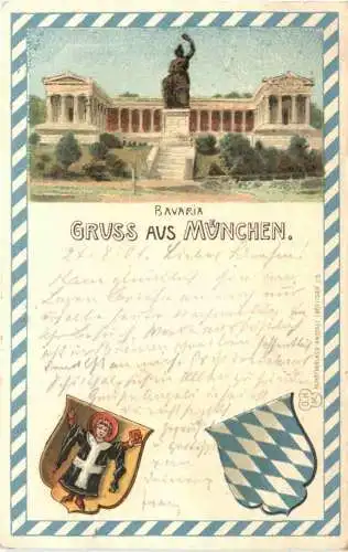 Gruss aus München - Bavaria - Litho -726656