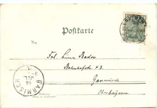 Gruss aus.. Prägekarte -726688