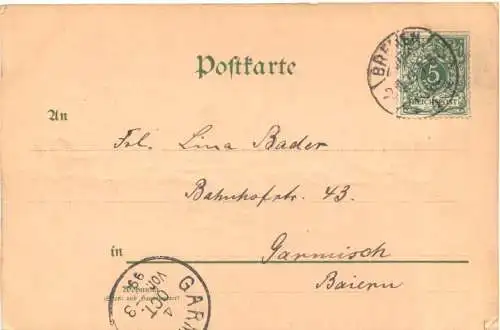 Norddeutscher Lloyd Dampfer - Kaiser Wilhelm der Grosse - Litho -726644