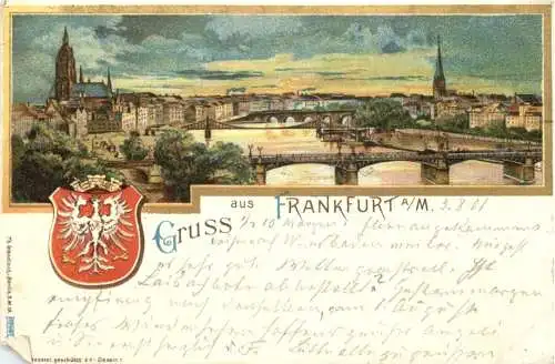 Gruss aus Frankfurt am Main - Litho -726638