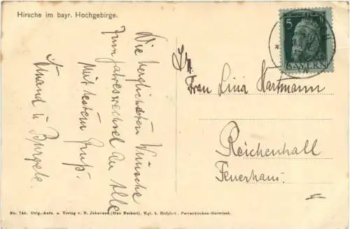 Hirsche im bayr. Hochgebirge -726962