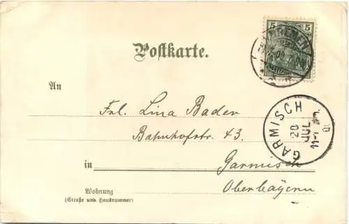 Das Postwesen - Amerikanischer Postreiter - Briefmarken - Litho -727032