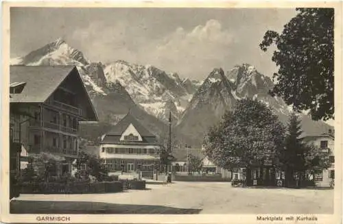 Garmisch - Marktplatz mit Kurhaus -727192