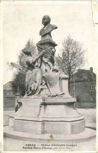 Arras - Statue d Adolphe Lenglet - Feldpost -727178