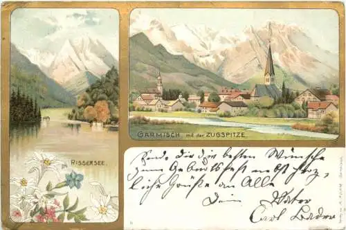 Garmisch mit der Zugspitze - Litho -727366