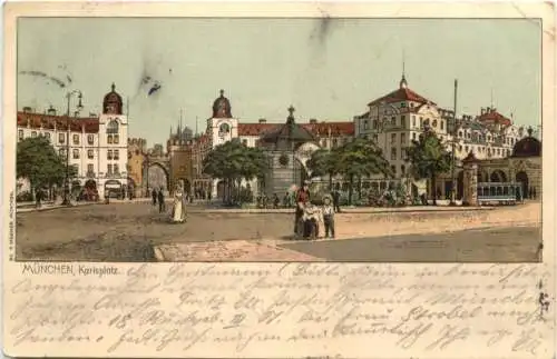 München - Karlsplatz - Litho -727340