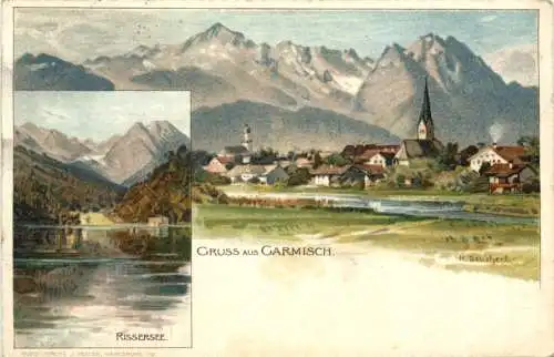 Gruss aus Garmisch - Litho -727264