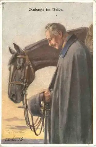 Kaiser Wilhelm II - Andacht im Felde -727380