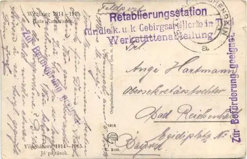 1. Weltkrieg - KuK Feldpost -727414