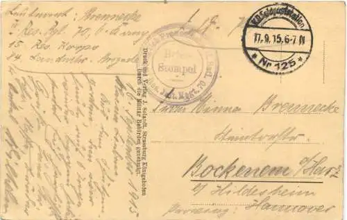 Gruss aus den Vogesen - Feldpost -727502