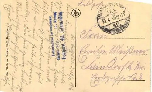 Ostende - Feldpost -727778