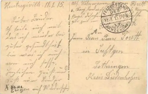 Fort Fleron bei Lüttich - Feldpost -727632