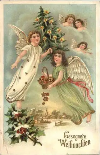 Weihnachten - Prägekarte - Engel -728136