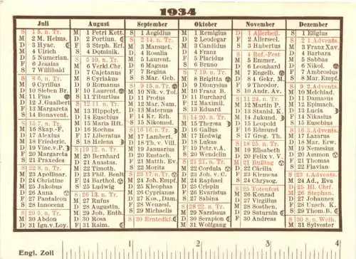 Kalender 1934 -728246