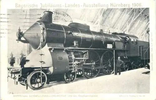 Nürnberg - Bayerische Jubiläums Landes Ausstellung 1906 - Eisenbahn -728406