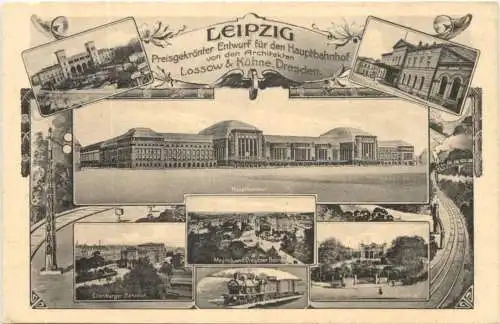 Leipzig - Entwurf für den Hauptbahnhof -728438