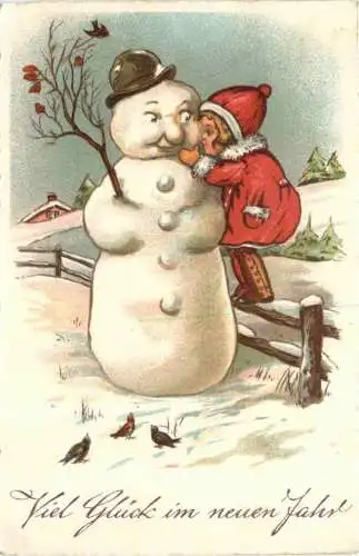 Neujahr - Schneemann -728498