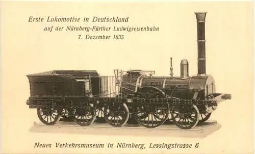 Erste Lokomotive Eisenbahn -728404