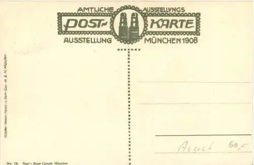 Ausstellung München 1908 - Künstler AK Fritz Klee -728594