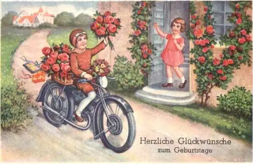Geburtstag - Motorrad Kinder -728524