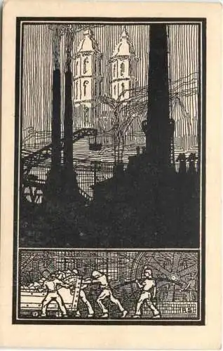 Dienet Gott dem Herrn - Künstler Ak Rudolf Sievers -728564