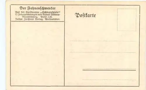 Der Fahnenschwenker - Künstler Ak Rudolf Sievers -728560