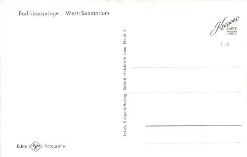 Bad Lippspringe - West-Sanatorium -728668