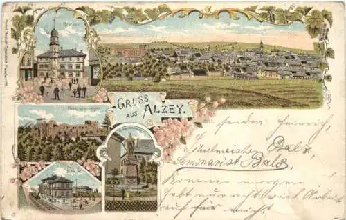 Gruss aus Alzey - Litho -728740