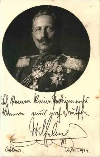 Kaiser Wilhelm II - Ganzsache -728854