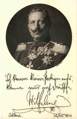 Kaiser Wilhelm II - Ganzsache -728852