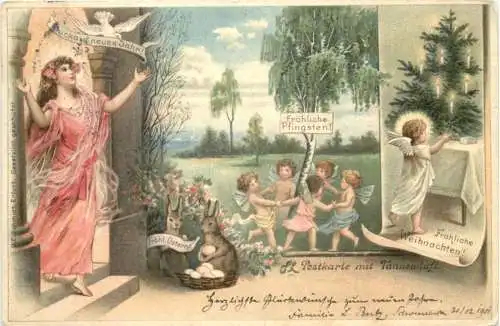 Glückwunsch - Duftkarte - Litho -728806