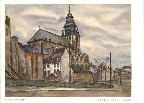 Künstler Ak Hans Rudolf - La Chapelle in Brüssel -728924