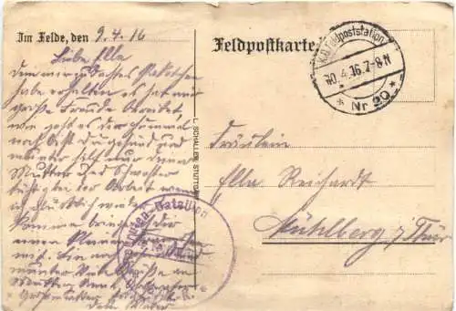WW1 - Kriegslazarett - Feldpost -728970