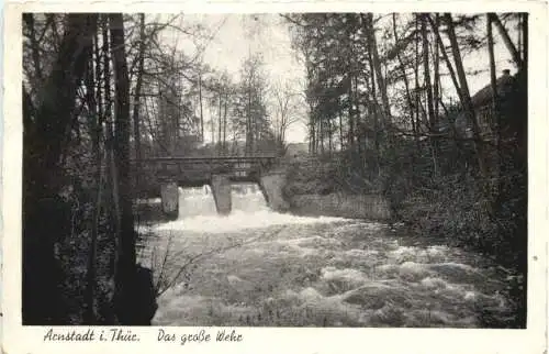 Arnstadt in Thüringen - Das große Wehr -729060