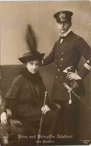 Prinz und Prinzessin Adalbert von Preussen -729434