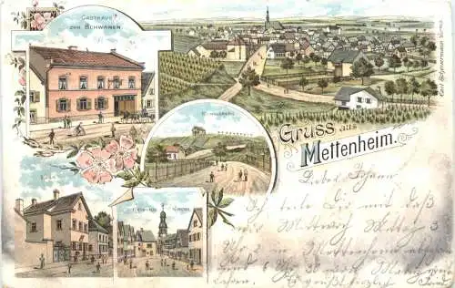 Gruss aus Mettenheim - Litho -729536