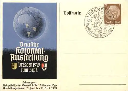 Dresden - Deutsche Kolonieal Ausstellung 1939 - 3. Reich -729546