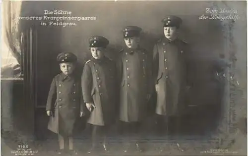 Die drei Söhne unseres Kronprinzen in Feldgrau -729482