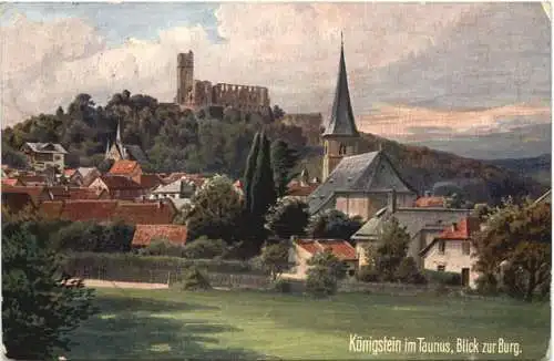 Königstein im Taunus - Blick zur Burg -729754