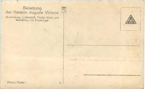 Beisetzung der Kaiserin Auguste Viktoria -729706